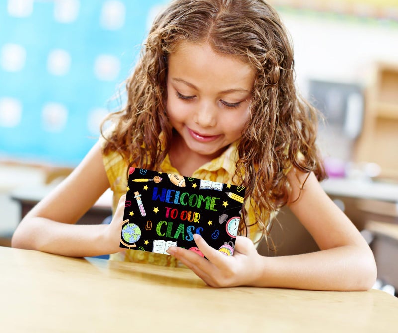 SICOHOME 36pcs Welcome to Our Class Postcards, 4""x6"" Chalkboard Themed Blank Postcards for Teachers to Send to Kids for Back to School - Image 2